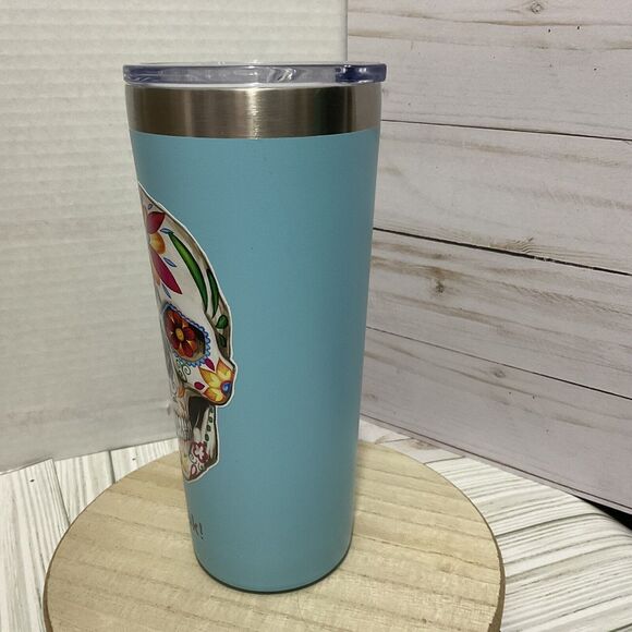 Customized Zak! Designs 20oz Double Wall Stainless Steel Tumbler - Aqua Blue - Picture 2 of 8